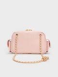 CHARLES & KEITH Women Duo Quilted Crossbody Bag_Soft Pink
