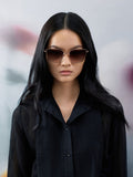 CHARLES & KEITH Women Livonia Crystal Square Sunglasses_Rose Gold