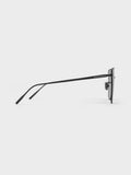 CHARLES & KEITH Women Livonia Crystal Square Sunglasses_Jet Black