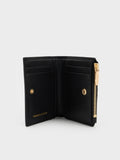 CHARLES & KEITH Women Duo Quilted Small Wallet_Black