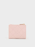 CHARLES & KEITH Women Duo Quilted Small Wallet_Soft Pink
