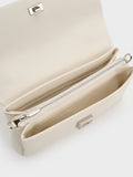 CHARLES & KEITH Women Hazel Bow Wallet On Chain_Cream