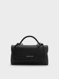 CHARLES & KEITH Women Hazel Bow Wallet On Chain_Noir