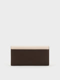 CHARLES & KEITH Women Nasrin Geometric Long Wallet -Multi Brown