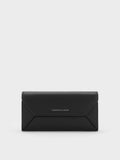 CHARLES & KEITH Women Nasrin Geometric Long Wallet -Noir