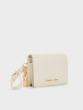 CHARLES & KEITH Women Scottie Small Wallet_Cream