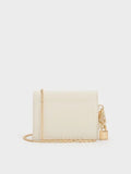 CHARLES & KEITH Women Scottie Small Wallet_Cream