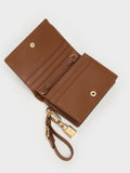 CHARLES & KEITH Women Scottie Small Wallet_Chocolate