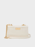 CHARLES & KEITH Women Kerry Wallet On Chain_Cream