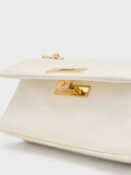 CHARLES & KEITH Women Kerry Wallet On Chain_Cream