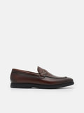 PEDRO Leather Loafers- Brown