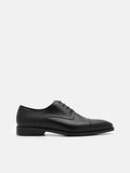 PEDRO Leather Captoe Derby Shoes- Black