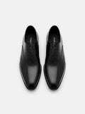 PEDRO Leather Oxford Shoes- Black