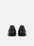PEDRO Leather Oxford Shoes- Dark Brown