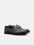 PEDRO Wyatt Leather Loafers - Dark Brown