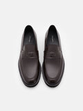 PEDRO Wyatt Leather Loafers - Dark Brown