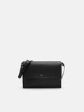 PEDRO Leather Crossbody Bag- Black