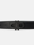 PEDRO Leather Reversible Tang Belt- Black