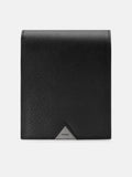 PEDRO Saffiano Leather Bi-Fold Flip Wallet- Black