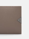 PEDRO Saffiano Leather Bi-Fold Flip Wallet- Dark Taupe
