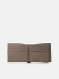 PEDRO Saffiano Leather Bi-Fold Flip Wallet- Dark Taupe
