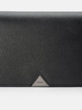 PEDRO Saffiano Leather Long Wallet- Black