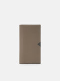 PEDRO Saffiano Leather Long Wallet- Dark Taupe