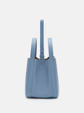 PEDRO Dana Leather Bucket Bag - Slate Blue