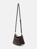 PEDRO Horsebit Shoulder Bag - Dark Brown