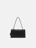 PEDRO Hitch Flap Shoulder Bag- Black