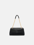 PEDRO Leather Foldover Bag- Black
