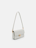 PEDRO Cameo Leather Shoulder Bag- Silver