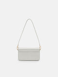 PEDRO Cameo Leather Shoulder Bag- Silver