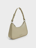 CHARLES & KEITH Women Lane Chain-Strap Shoulder Bag_Shell Grey