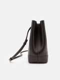 PEDRO Loli Leather Bucket Bag- Dark Brown