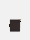 PEDRO Quilted Leather Bi-Fold Wallet - Dark Brown