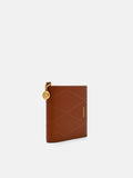 PEDRO Quilted Leather Bi-Fold Wallet - Brick