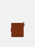 PEDRO Quilted Leather Bi-Fold Wallet - Brick