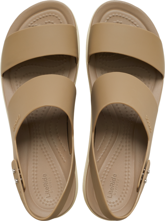 CROCS WOMENS CROCS BROOKLYN LOW WEDGE