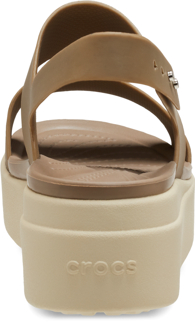 CROCS WOMENS CROCS BROOKLYN LOW WEDGE