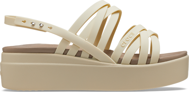 CROCS WOMEN'S  BROOKLYN STRAPPY LOW WEDGE