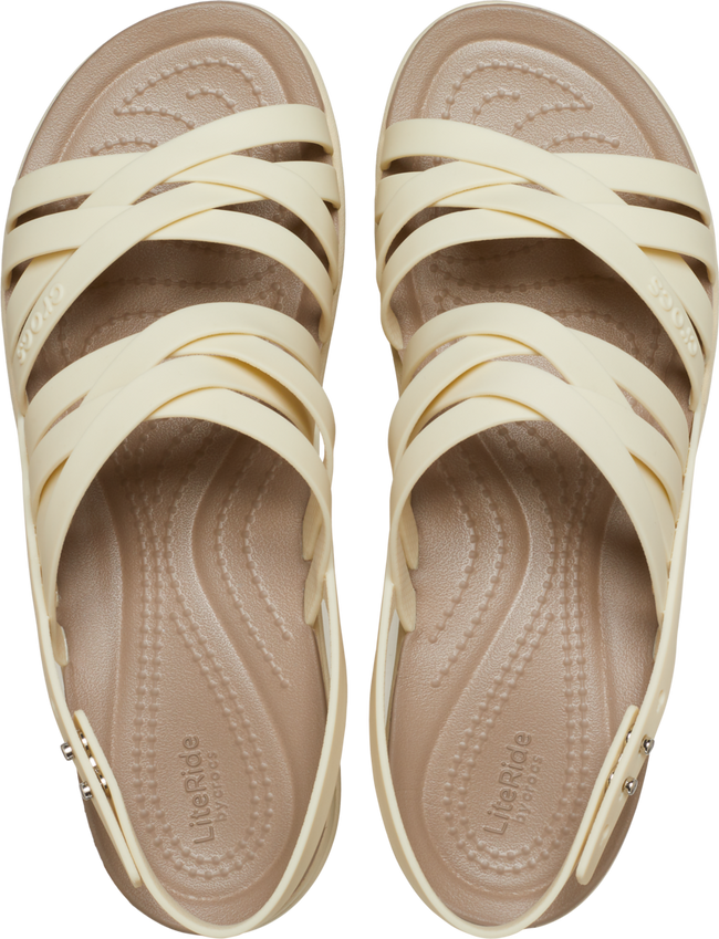 CROCS WOMEN'S  BROOKLYN STRAPPY LOW WEDGE