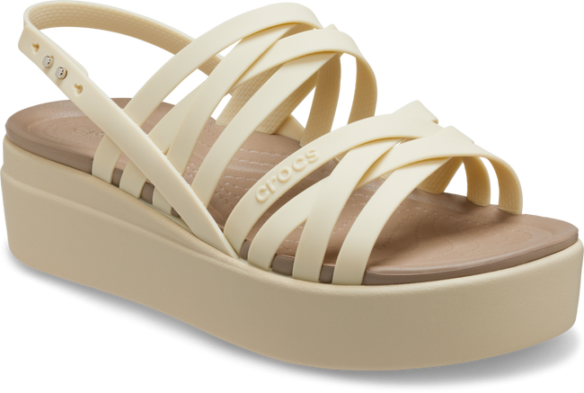 CROCS WOMEN'S  BROOKLYN STRAPPY LOW WEDGE