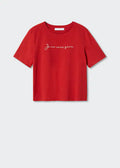 MANGO WOMEN T-SHIRT QUOI-70