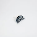 1NOM Dumpling-shaped Hair Claw 9cm - Black & White