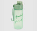 1NOM 600ml Frosted Sports Plastic Water Bottle - Green
