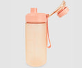 1NOM 600ml Frosted Sports Plastic Water Bottle - Pink