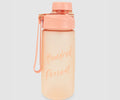 1NOM 600ml Frosted Sports Plastic Water Bottle - Pink