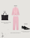 Bold Confidence : Pink Blazer Suit Outfit
