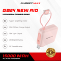 GADGET MAX GB24 AIO Pro Series 15000mAh All-in-One Fast Charging Cable Power Bank